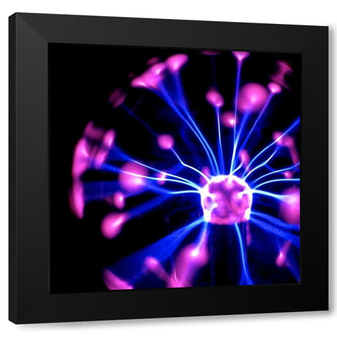 Electricity II Black Modern Wood Framed Art Print with Double Matting by Burkhart, Monika