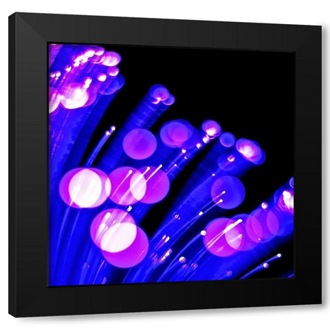 Moon Drops I Black Modern Wood Framed Art Print with Double Matting by Burkhart, Monika