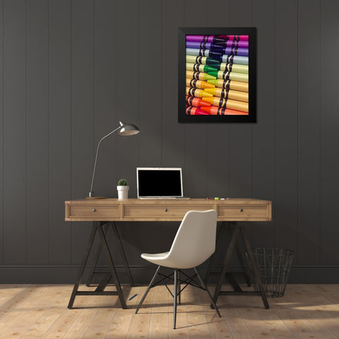 Color Crave II Black Modern Wood Framed Art Print by Burkhart, Monika