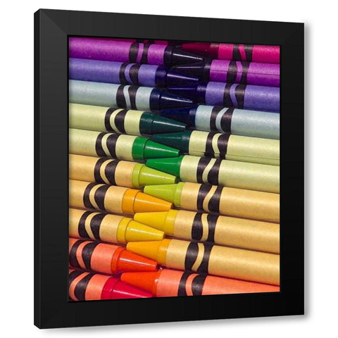 Color Crave II Black Modern Wood Framed Art Print with Double Matting by Burkhart, Monika
