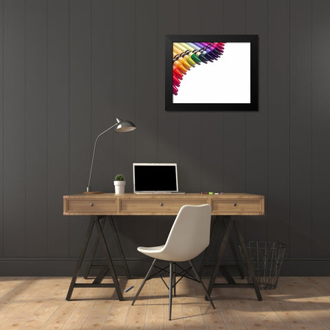 Color Crave III Black Modern Wood Framed Art Print by Burkhart, Monika