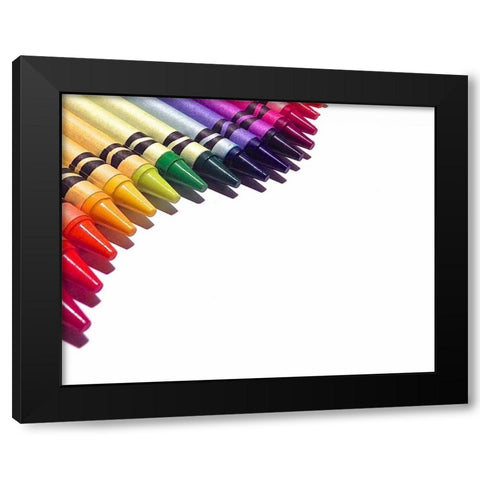 Color Crave III Black Modern Wood Framed Art Print with Double Matting by Burkhart, Monika