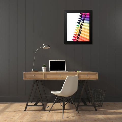 Color Crave V Black Modern Wood Framed Art Print by Burkhart, Monika