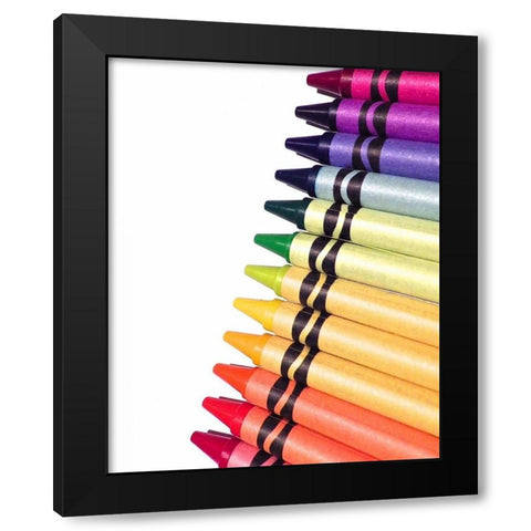 Color Crave V Black Modern Wood Framed Art Print with Double Matting by Burkhart, Monika