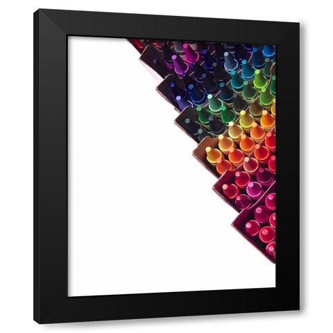 Color Crave VI Black Modern Wood Framed Art Print with Double Matting by Burkhart, Monika