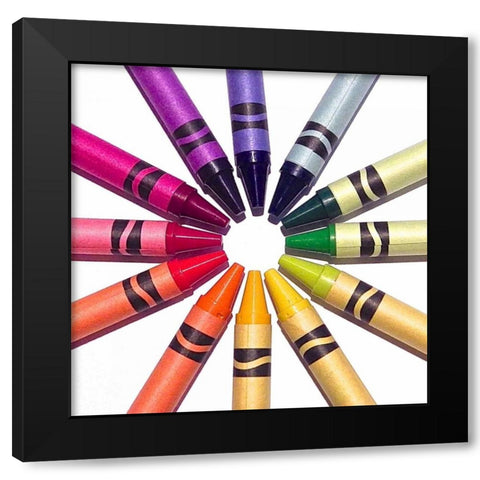 Color Crave VIII Black Modern Wood Framed Art Print with Double Matting by Burkhart, Monika