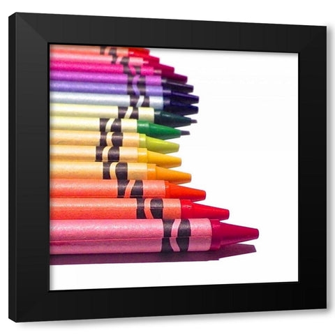 Color Crave IX Black Modern Wood Framed Art Print with Double Matting by Burkhart, Monika
