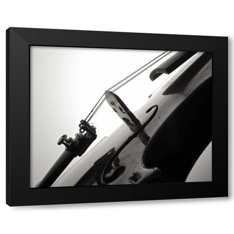 Violin I Black Modern Wood Framed Art Print with Double Matting by Burkhart, Monika