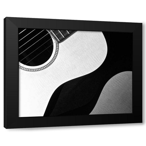 Acoustic Reflection III Black Modern Wood Framed Art Print with Double Matting by Burkhart, Monika