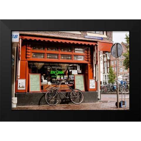 Amsterdam Delicatessen II Black Modern Wood Framed Art Print by Berzel, Erin
