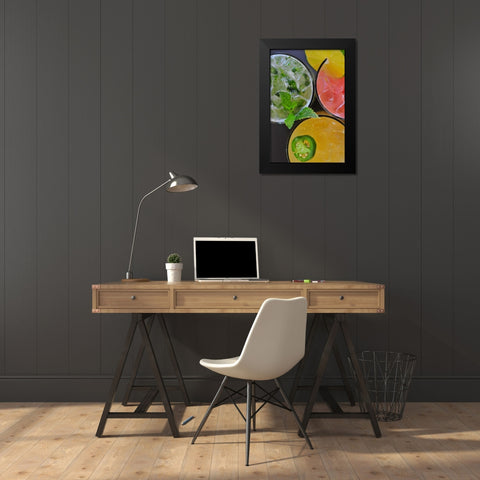 Happy Hour IV Black Modern Wood Framed Art Print by Berzel, Erin