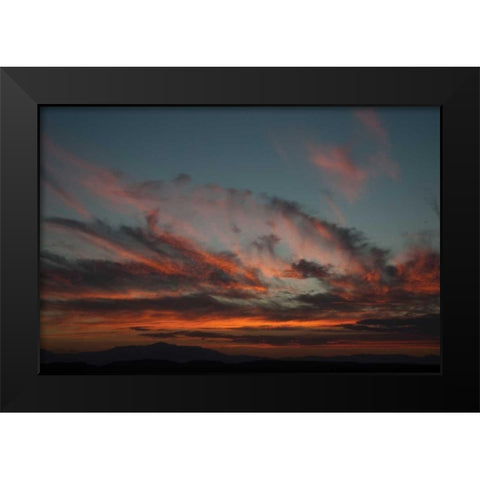 Cloudy Sunset I Black Modern Wood Framed Art Print by Berzel, Erin