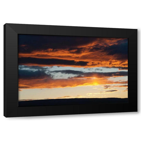 Washington Gorge II Black Modern Wood Framed Art Print with Double Matting by Berzel, Erin