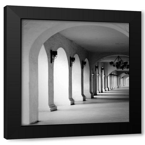 El Prado Square I Black Modern Wood Framed Art Print by Berzel, Erin