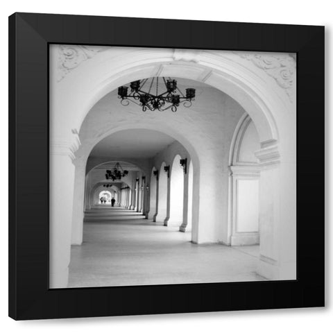 El Prado Square II Black Modern Wood Framed Art Print by Berzel, Erin