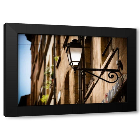 Street Lights in Lyon II Black Modern Wood Framed Art Print by Berzel, Erin