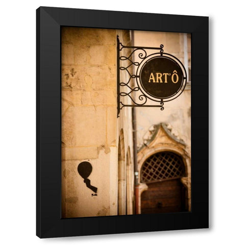 Place de Change Black Modern Wood Framed Art Print by Berzel, Erin