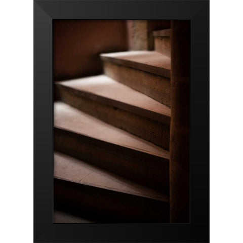 Old Lyon Stairway III Black Modern Wood Framed Art Print by Berzel, Erin