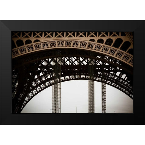 Eiffel Tower Arc II Black Modern Wood Framed Art Print by Berzel, Erin