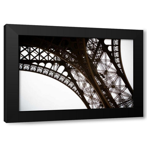 Eiffel Tower Framework I Black Modern Wood Framed Art Print by Berzel, Erin