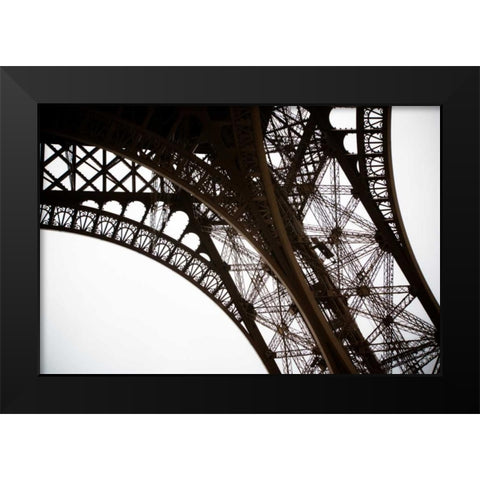 Eiffel Tower Framework I Black Modern Wood Framed Art Print by Berzel, Erin