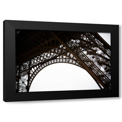 Eiffel Tower Framework II Black Modern Wood Framed Art Print by Berzel, Erin