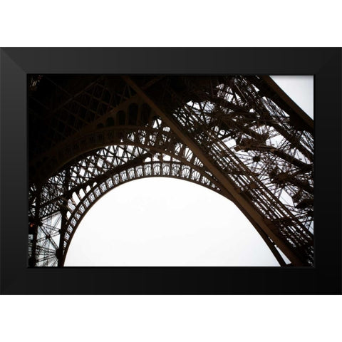 Eiffel Tower Framework II Black Modern Wood Framed Art Print by Berzel, Erin