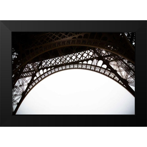 Eiffel Tower Framework III Black Modern Wood Framed Art Print by Berzel, Erin