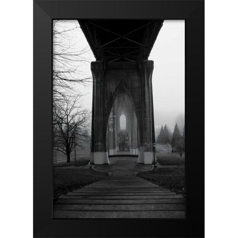 BW St. Johns Arches VI Black Modern Wood Framed Art Print by Berzel, Erin
