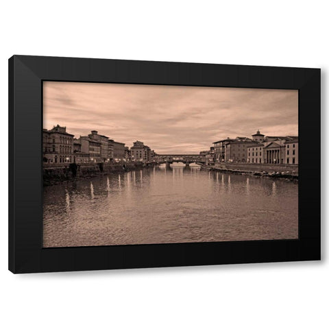 Ponte Vecchio VI Black Modern Wood Framed Art Print by Crane, Rita