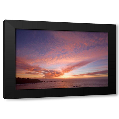 Sunset Sky I Black Modern Wood Framed Art Print by Crane, Rita
