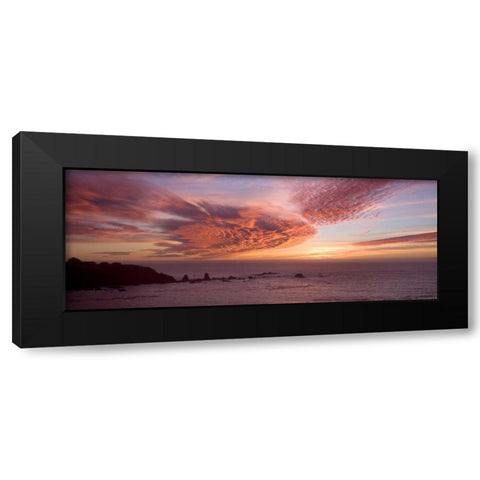 Sunset Sky III Black Modern Wood Framed Art Print with Double Matting by Crane, Rita