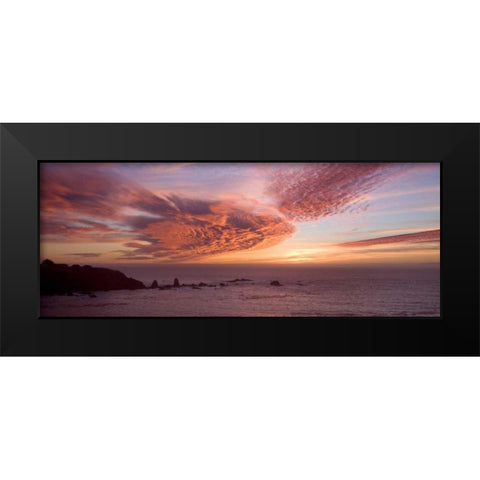 Sunset Sky III Black Modern Wood Framed Art Print by Crane, Rita