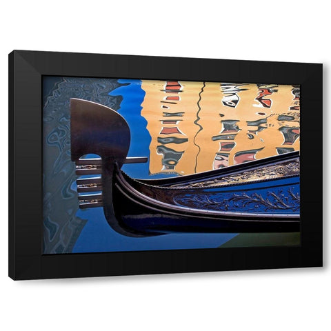 Gondolas and Reflections IV Black Modern Wood Framed Art Print by Crane, Rita