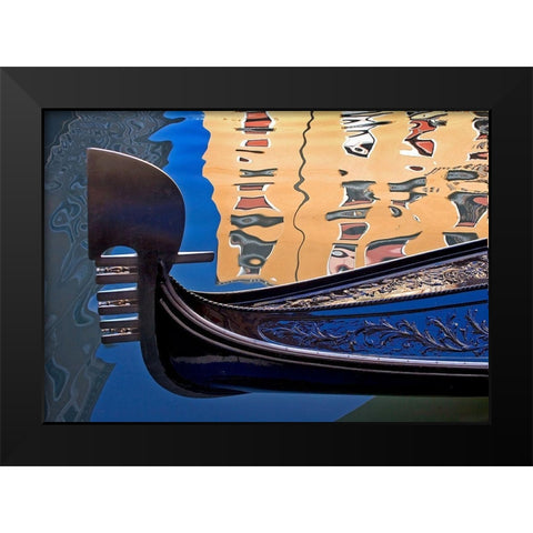 Gondolas and Reflections IV Black Modern Wood Framed Art Print by Crane, Rita