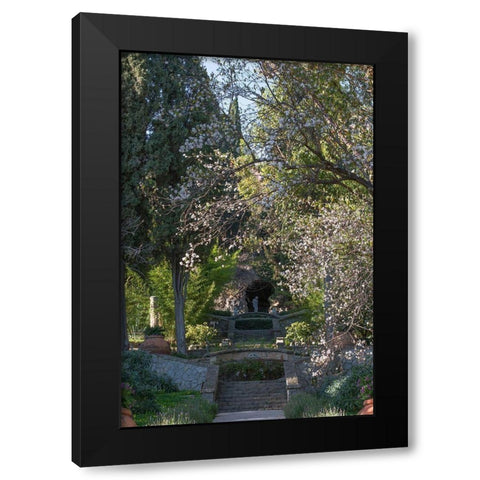 Italian Garden II Black Modern Wood Framed Art Print by Crane, Rita