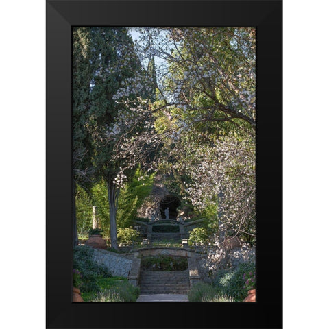 Italian Garden II Black Modern Wood Framed Art Print by Crane, Rita