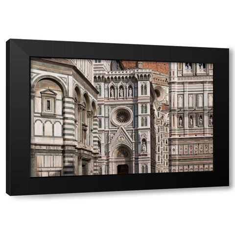The Duomo Florence I Black Modern Wood Framed Art Print with Double Matting by Crane, Rita