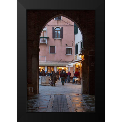 Venice Arches I Black Modern Wood Framed Art Print by Crane, Rita