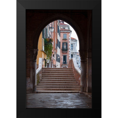 Venice Arches II Black Modern Wood Framed Art Print by Crane, Rita