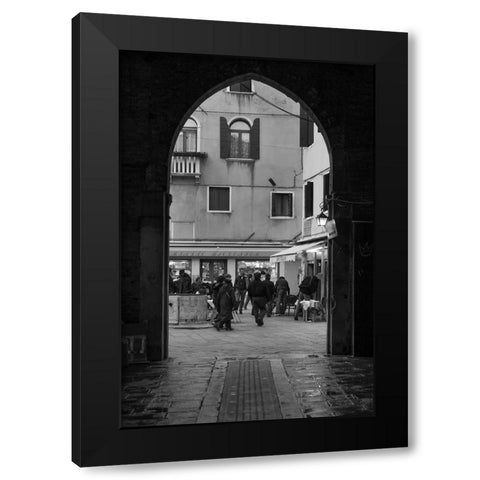 Venice Arches III Black Modern Wood Framed Art Print by Crane, Rita
