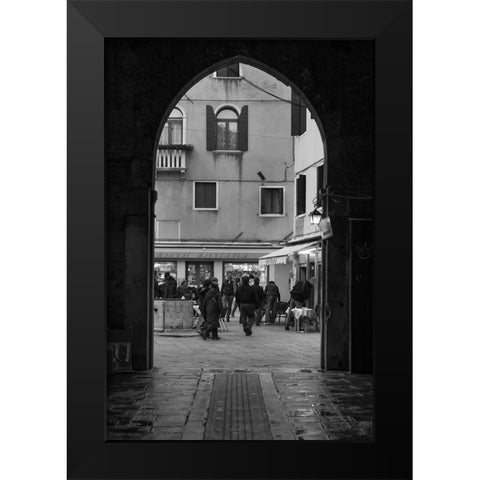 Venice Arches III Black Modern Wood Framed Art Print by Crane, Rita