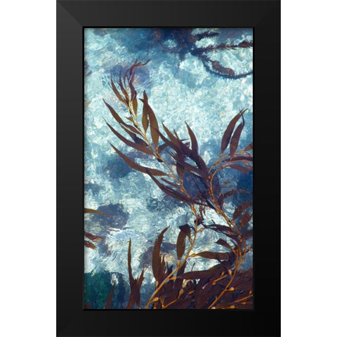 Mermaid Tresses III Black Modern Wood Framed Art Print by Crane, Rita