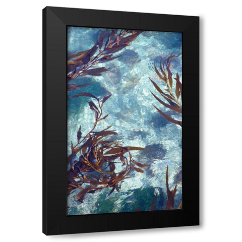 Mermaid Tresses IV Black Modern Wood Framed Art Print by Crane, Rita