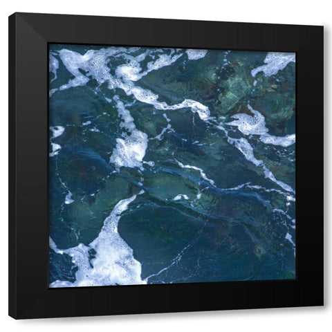 Seafoam I Black Modern Wood Framed Art Print with Double Matting by Crane, Rita