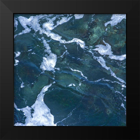 Seafoam I Black Modern Wood Framed Art Print by Crane, Rita
