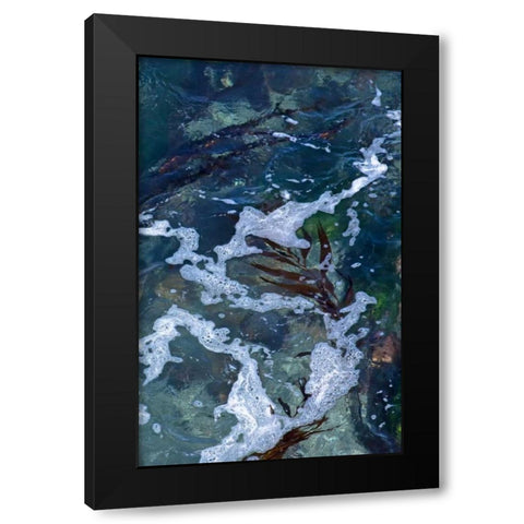 Seafoam IV Black Modern Wood Framed Art Print by Crane, Rita