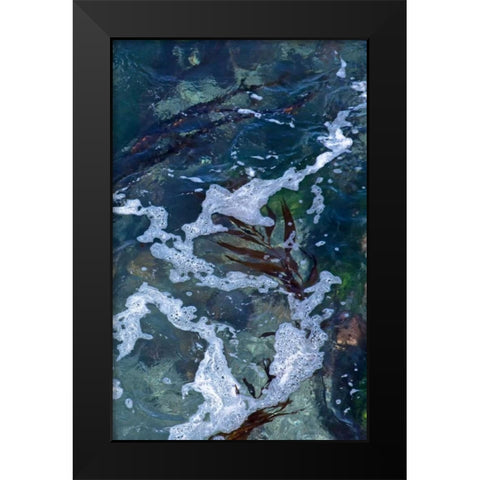 Seafoam IV Black Modern Wood Framed Art Print by Crane, Rita
