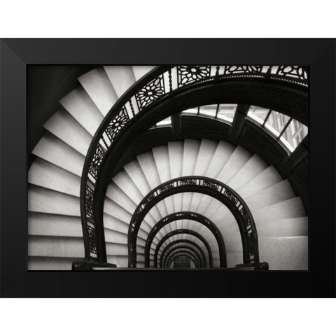 Rookery Stairwell Black Modern Wood Framed Art Print by Christensen, Jim