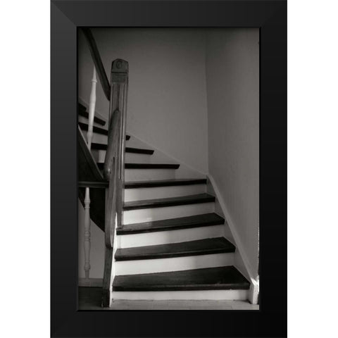 Einbeck Stairwell Black Modern Wood Framed Art Print by Christensen, Jim